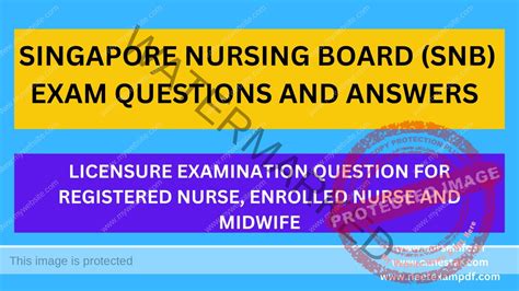 snb exam questions and answers pdf|SINGAPORE NURSING BOARD EXAM / PRACTICE .